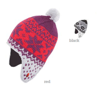 Ignite kids cream peru beanie peruvian hat earflapaw 2011 Black