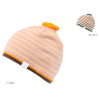 Ignite Kids flower bobble striped beanie aw 2012 mint