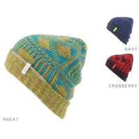 Ignite Stitch Knit Hat Cuff Beanie Red