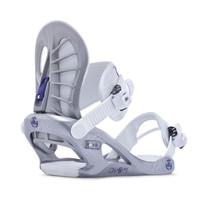 K2 Charm Womens Snowboard Bindings 2014 in Silver Medium