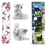 K2 Girls Lil Kandi Snowboard Package 90cm 11C
