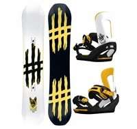 Lobster Jibboard WIDE Snowboard and Switchback binding Set 2019