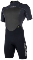 Mystic Mens Wetsuits Brand Shorty 3/2mm Back-zip Flatlock 2019 Black S