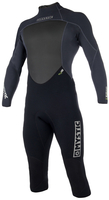 Mystic Wetsuits Brand Longarm Shortleg 3/2mm Back-zip Flatlock Black XXL