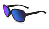 Oakley Womens Proxy Sunglasses Matte Black with Sapphire Iridium Lens