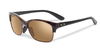 Oakley Womens RSVP Sunglasses in Tortoise Black with Gold Iridium Lens