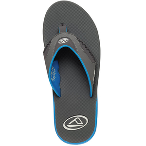 Reef Mens Fanning Flip Flop 2014 in Aqua Grey
