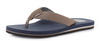 Reef Mens Flip Flops Ponto Prints in Brown/Blue UK 6