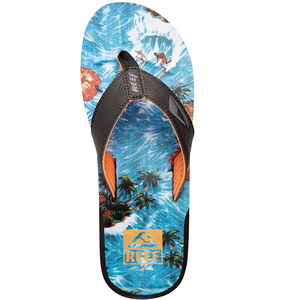 Reef Mens HT Prints Flip Flop 2014 in Tropical Hawaii