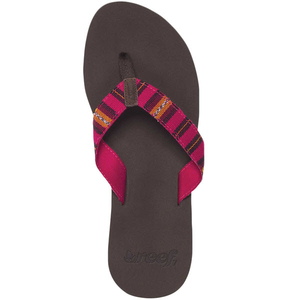 Reef Womens Guatemalan Love Flip Flop 2013 in Brown Pink