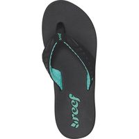 Reef Womens Phantom Flip Flop 2013 in Black Turquoise