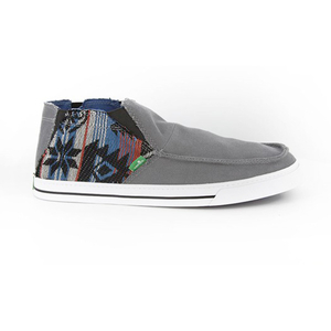 Sanuk Mens Baseline Mid Slip on Shoe 2013 in Charcoal Native