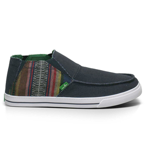 Sanuk Mens Baseline Mid Slip on Shoe 2013 in Navy Baja