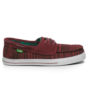 Sanuk Mens Charter Boat Shoe 2013 in Maroon