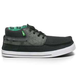 Sanuk Mens Schooner Boat Shoe 2013 in Black