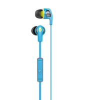 Skullcandy Headphones Smokin Bud 2 w/Mic Hot Blue/Hot Lime