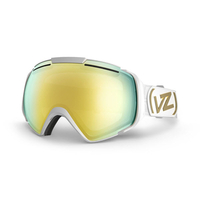 Von Zipper El kabong Goggles White Gloss Gold Chrome 2014 Free Bonus Lens