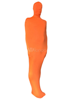 Carnival Morph Suit Orange Mummy Style Lycra Spandex Zentai Suit
