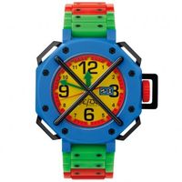 JCDC Watches TT01-5 Unisex "Time Track" Multicoloured Watch