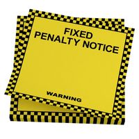 Fixed Penalty Notice - sticky notes