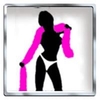 Moving Naughty Girl Keychain - Boa