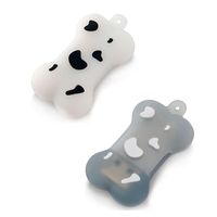 USB Bone Memory Stick-grey with white spots 1 AND 2 gig