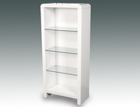 Annaghmore Flat Packed Atlantis Clarus White Gloss Large Bookcase