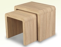 Annaghmore Flat Packed Encore Sonoma Light Oak Nest Of Tables