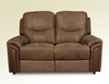 Annaghmore Lytham Brown Buffalo Fabric Reciner 2 Seater Sofa