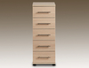 Archers Assembled Durham Oak 5 Drawer Narrow Chest Of Drawers