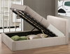 Birlea Brooklyn King Size Wheat Fabric Ottoman Bed Frame