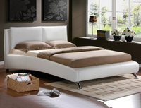 Birlea Carnaby King Size White Faux Leather Bed Frame