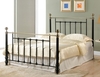 Birlea Charlotte Double Black And Brass Metal Bed Frame