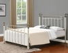 Birlea Charlotte King Size Cream And Brass Metal Bed Frame