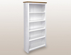 Core Flat Packed Capri White And Pine Tall Bookcase