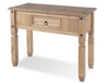 Core Flat Packed Corona Pine 1 Drawer Console Table