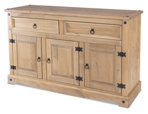 Core Flat Packed Corona Pine 3 Door 2 Drawer Sideboard