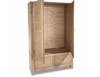 Core Flat Packed Hacienda Pine 2 Door 2 Drawer Wardrobe