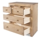 Core Flat Packed Hacienda Pine 2+2 Chest Of Drawers