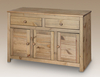 Core Flat Packed Hacienda Pine 3 Door 2 Drawer Sideboard