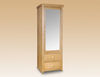 Core Flat Packed Hamilton Ash 1 Door 2 Drawer Mirrored Wardrobe