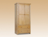 Core Flat Packed Hamilton Ash 2 Door 2 Drawer Wardrobe