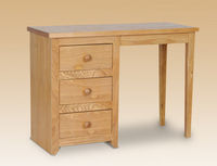 Core Flat Packed Hamilton Ash Single Pedestal Dressing Table