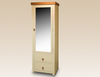 Core Flat Packed Jamestown Cream And Ash 1 Door 2 Drawer Mirrored Ward