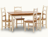 Core Jamestown 150cm Cream And Ash Dining Table And 4 Chairs Set