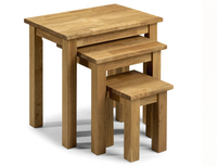 Julian Bowen Flat Packed Coxmoor American White Oak Nest Of Tables