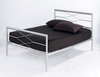 Lpd Brooklyn Single Silver Metal Bed Frame