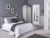 Lpd Flat Packed St Ives Grey And Ash 2 Drawer Bedside Cabinet