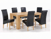 Lpd Nordic 180cm Solid Oak Dining Table And 6 Chairs Set