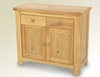Premier Assembled Elmwood Light 2 Door 2 Drawer Small Sideboard